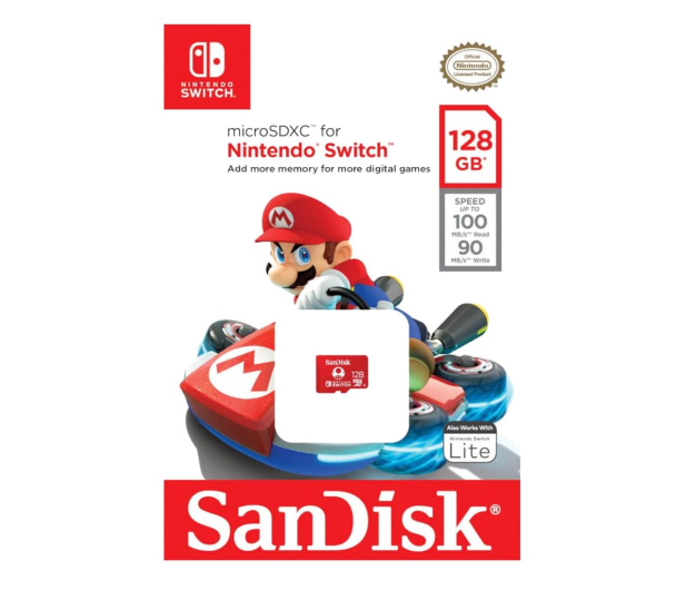 SANDISK Nintendo Switch microSDXC 128GB, 100/90 MB/s (V30, U3, C10, A1, UHS-1) - 581871 - zdjęcie 3